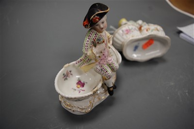 Lot 296 - A pair of late 19th century Meissen porcelain...