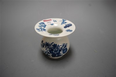 Lot 302 - An 18th century Worcester blue and white...
