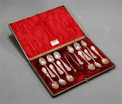 Lot 327 - A set of twelve early 20th century sterling...