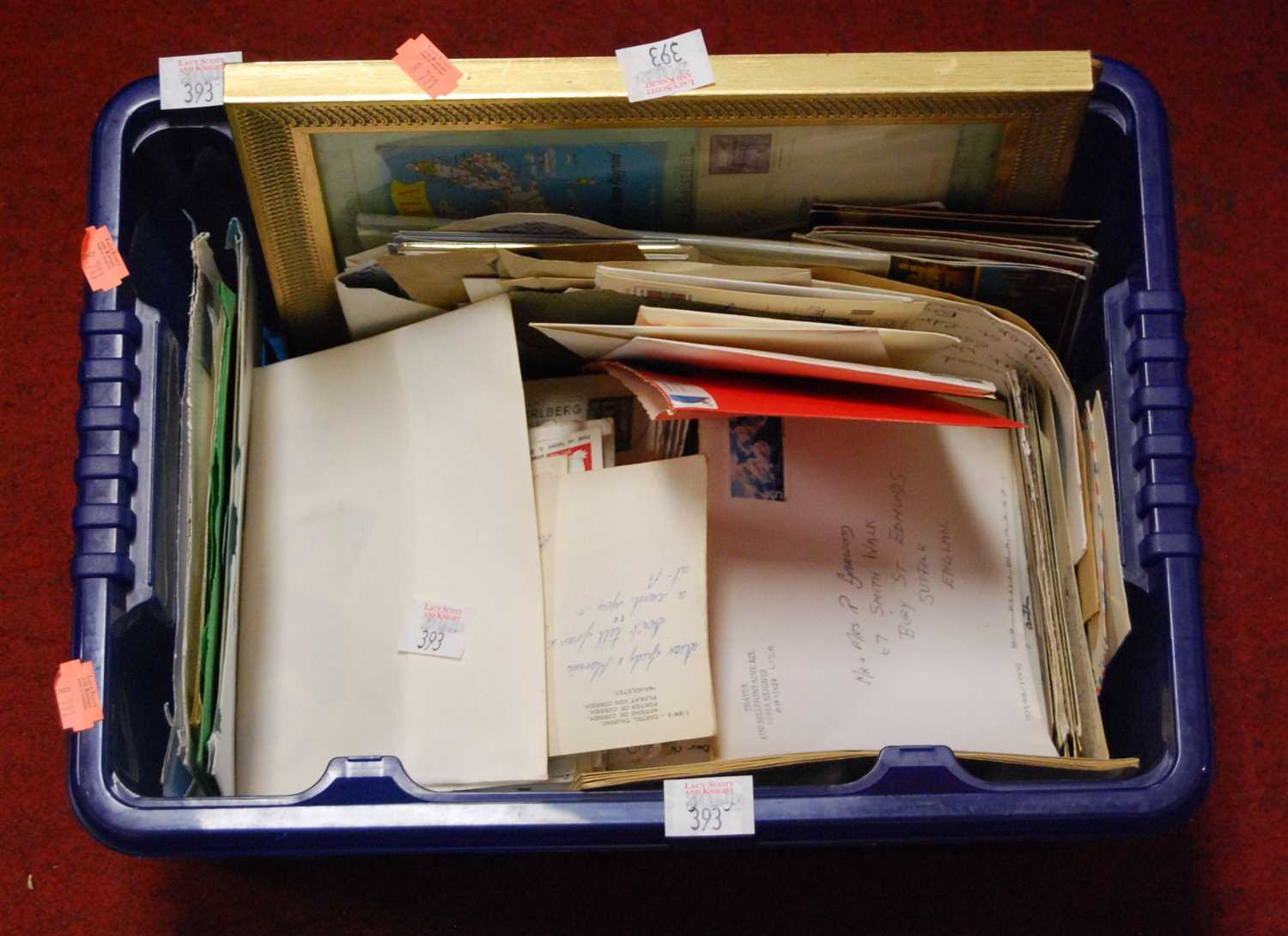 Lot 393 - A box of miscellaneous mainly 20th century...