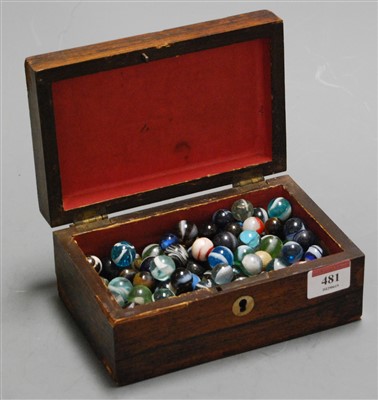 Lot 481 - A Victorian rosewood and mother of pearl...