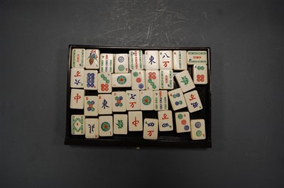 Lot 510 - An early 20th century Chinese Mah Jong set in...
