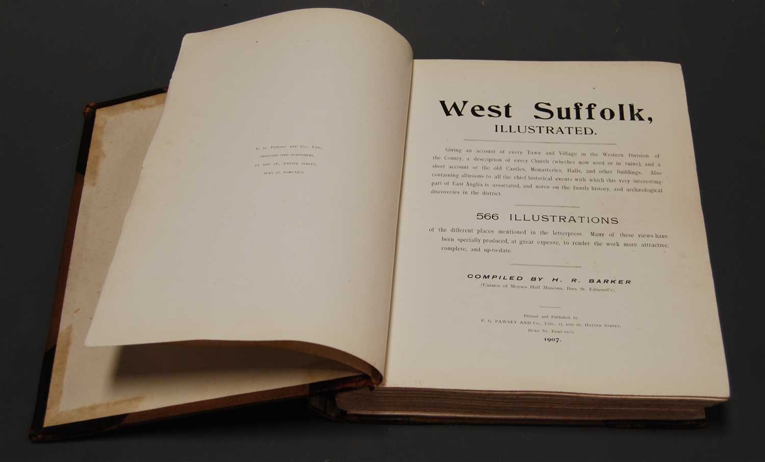 Lot 522 - West Suffolk Illustrated, compiled by HR...