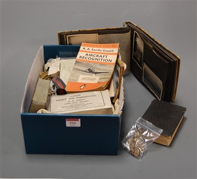 Lot 534 - A box of miscellaneous items to include...