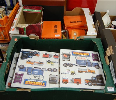 Lot 573 - Two boxes of miscellaneous items, to include...