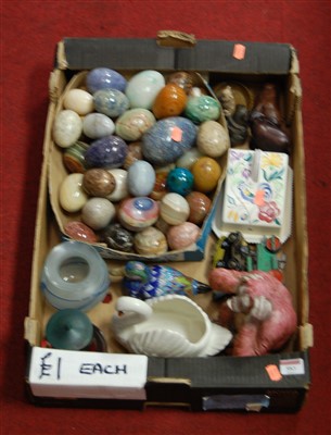 Lot 583 - A box of miscellaneous items, to include Poole...