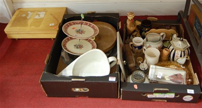 Lot 589 - Two boxes of miscellaneous items, to include...