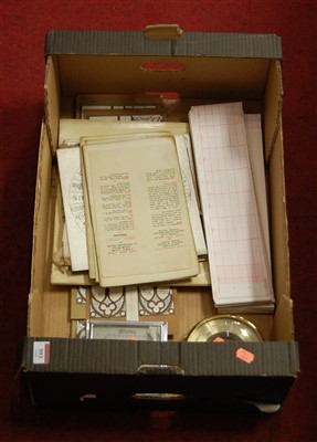 Lot 593 - A box of miscellaneous items, to include...