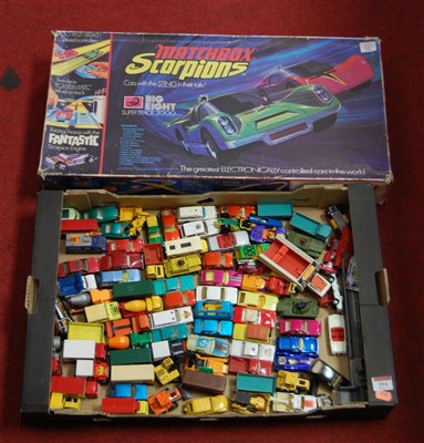 Lot 594 - A box of assorted loose and playworn diecast...