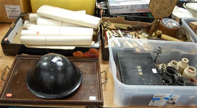 Lot 596 - Three boxes of miscellaneous items, to include...