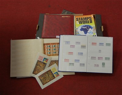 Lot 549 - A collection of various albums of world stamps,...
