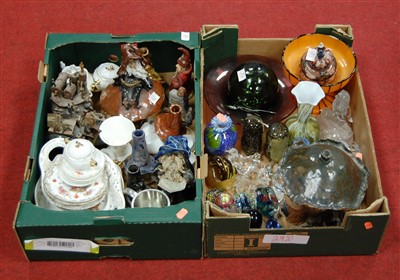 Lot 558 - Two boxes of miscellaneous items to include...