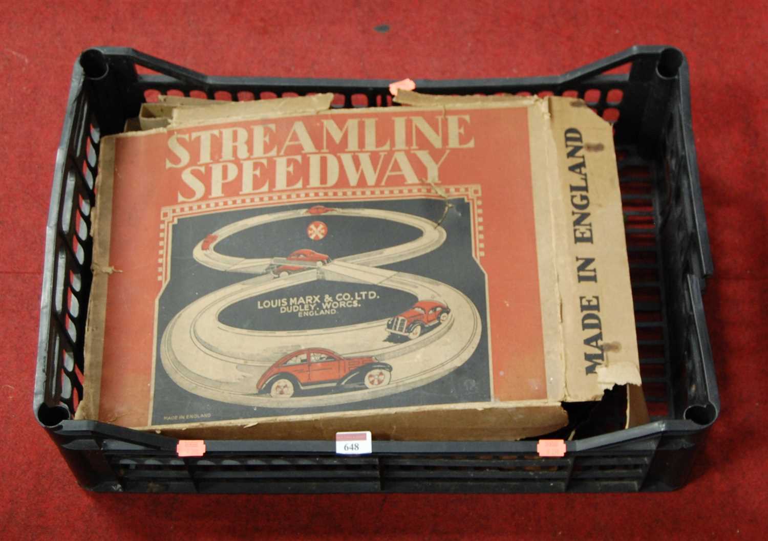 Lot 648 - A Louis Marx & Co boxed Streamline Speedway...