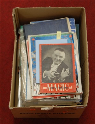 Lot 600 - A box of miscellaneous magic related books and...
