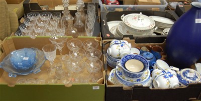Lot 608 - Four boxes of miscellaneous china and...