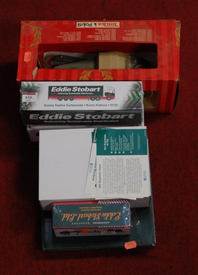 Lot 616 - A boxed Atlas Editions Eddie Stobart Scania...