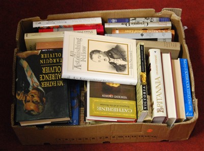 Lot 609 - A box of biography and general history titles...