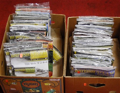 Lot 505 - Two boxes of British Steam Railways magazines,...