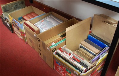Lot 506 - Five boxes of miscellaneous books, to include...