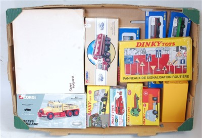 Lot 2595 - One box containing 14 Corgi Dinky Toy Atlas...