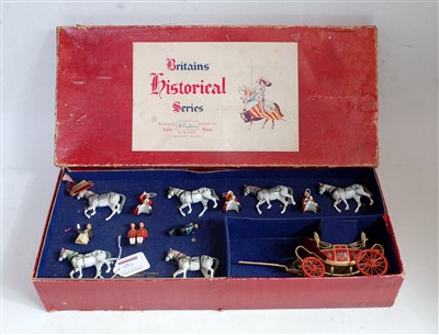 Lot 1493 - A Britains set No. 9402 state open Landau...