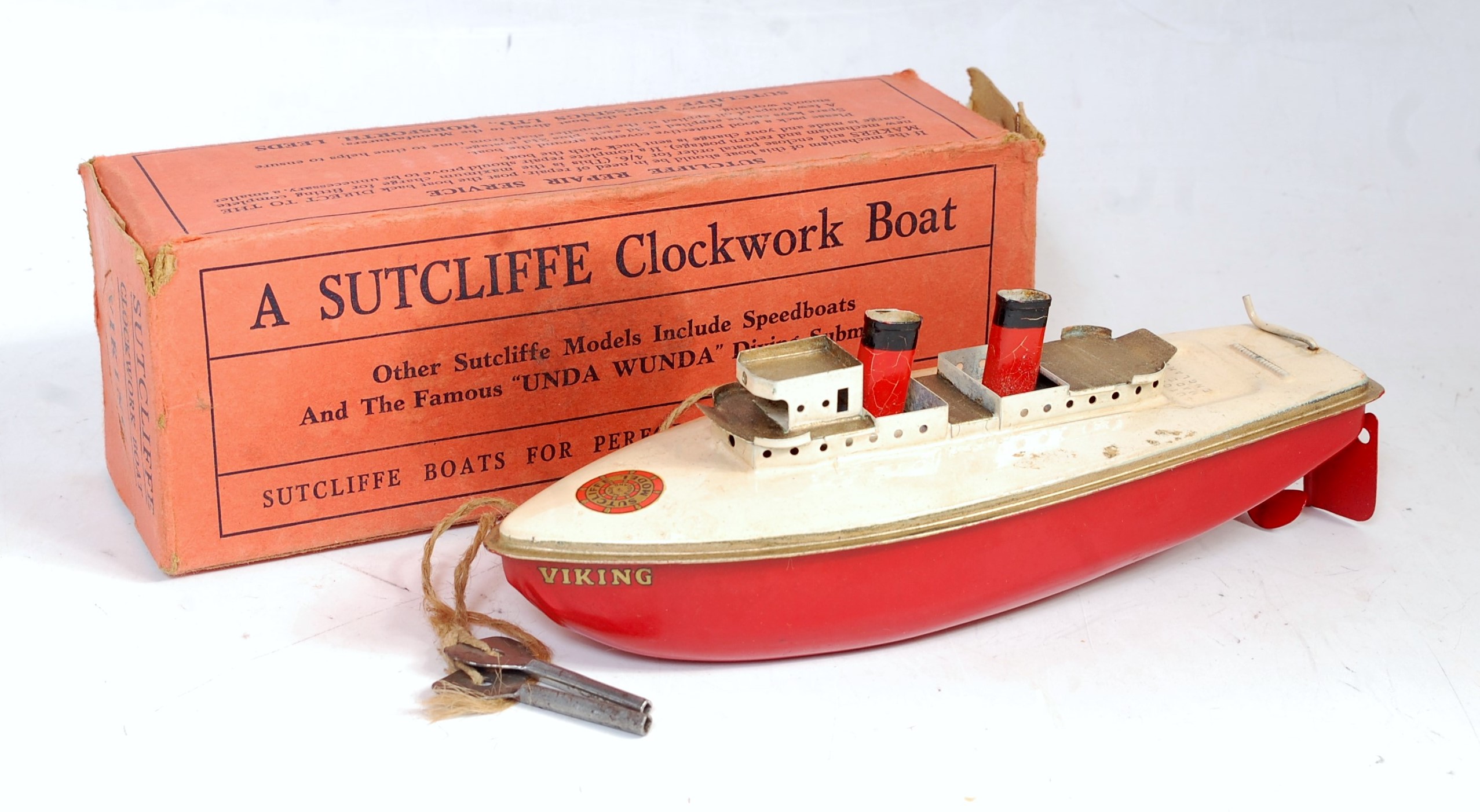 Lot 3199 A Sutcliffe Tinplate And Clockwork Viking