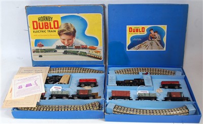 Lot 956 - Two identical Hornby Dublo EDG17 tank goods...