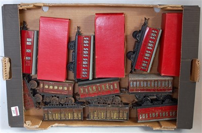 Lot 297 - 8 Hornby and 2 Bing 4-wheel coaches: 2x No. 41...
