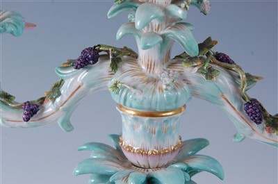 Lot 1001 - A pair of 19th century Meissen porcelain...