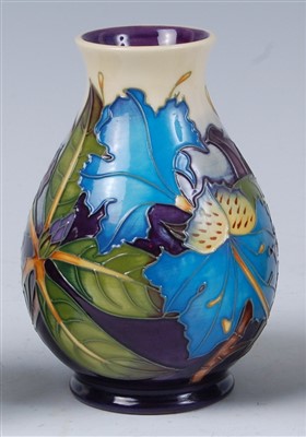 Lot 162 - A Moorcroft pottery vase in the Blue Simeon...