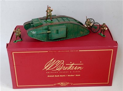 Lot 1198 - A Britains Tanks & Planes WWI range set No....