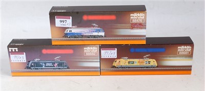 Lot 997 - 3 Marklin Mini-Club electric locomotives Ref....