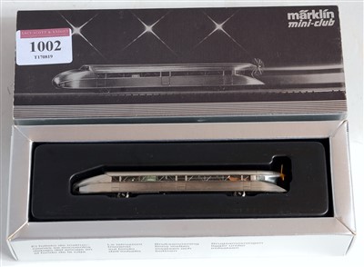 Lot 1002 - A Marklin Mini-Club Z gauge Ref. 8876 silver...