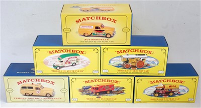 Lot 2324 - Six various boxed Matchbox Models of...