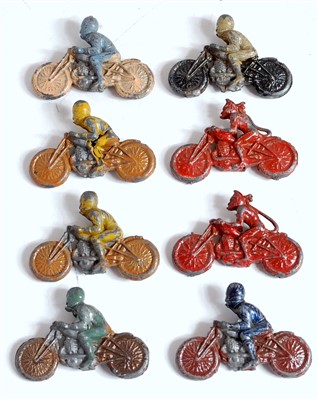 Lot 1135 - Eight various unusual lead hollow cast...