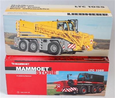 Lot 2607 - A Conrad 1/50 scale boxed mobile crane group...