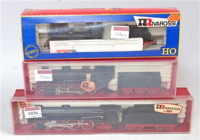 Lot 1036 - Rivarossi Ref. 1118 H0 4-6-2 engine and tender,...