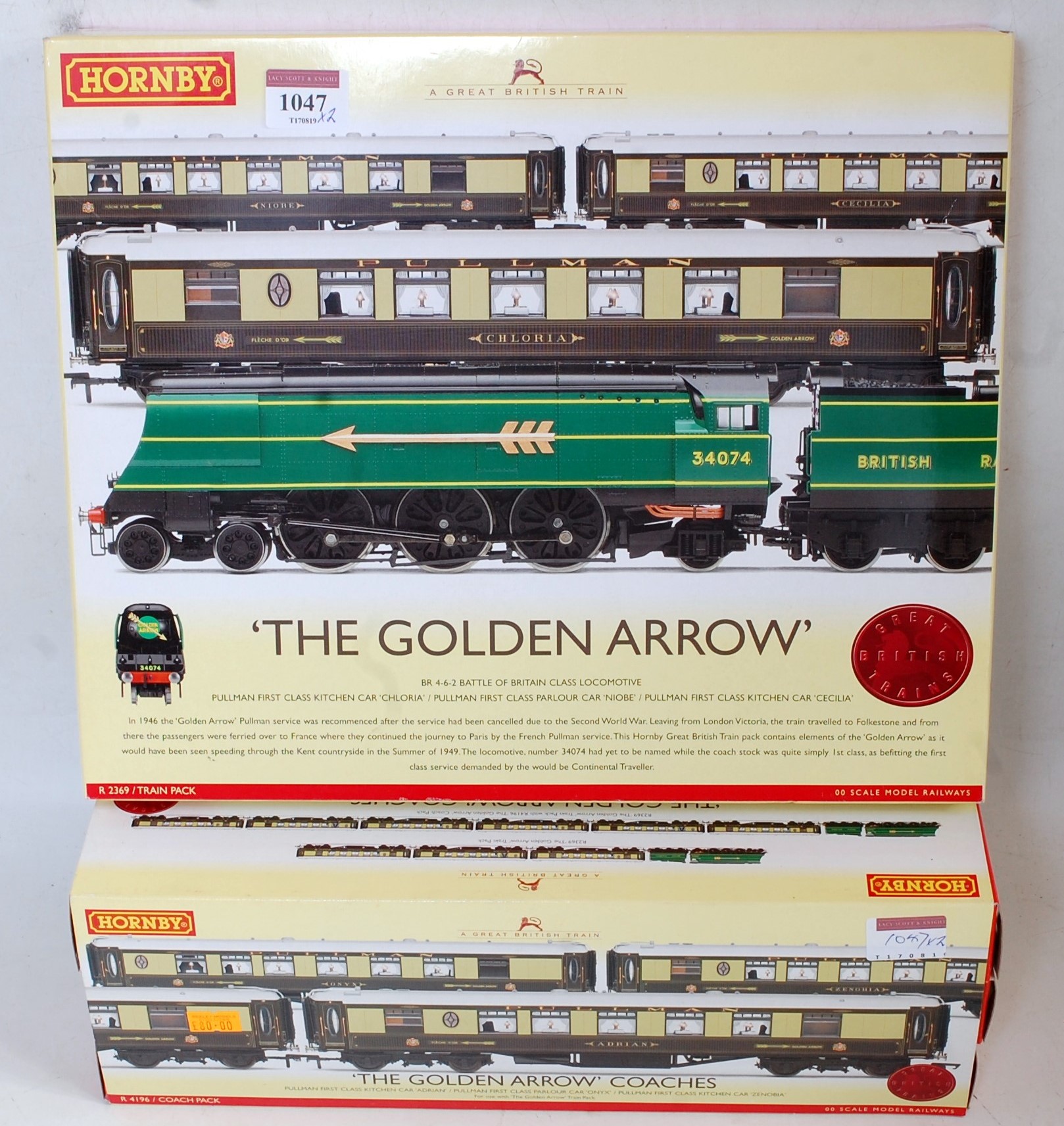 hornby golden arrow train set