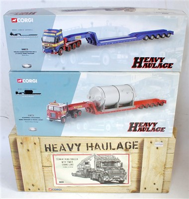 Lot 2613 - Three various boxed Corgi heavy haulage 1/50...