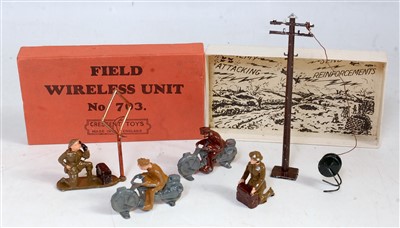 Lot 1134 - A Crescent Toys No. 703 field wireless unit...