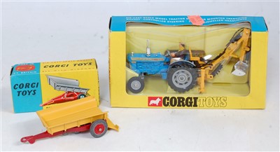 Lot 1670 - A Corgi Toys No. 72 Ford 5000 Super Major with...