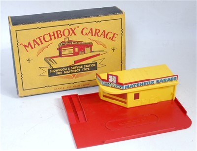 Lot 2335 - A Matchbox MGA1 Matchbox garage comprising of...