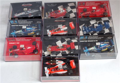 Lot 2654 - Ten various plastic cased Minichamps 1/43...