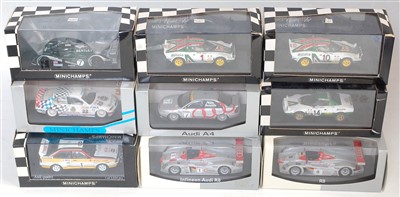 Lot 2660 - Nine various boxed Minichamps 1/43 scale high...