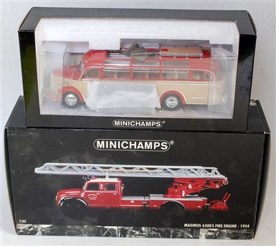 Lot 2675 - A Minichamps 1/43 scale boxes public transport...