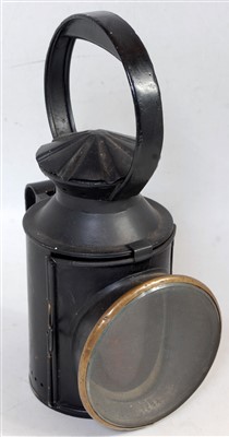 Lot 84 - An LNER loco hand lamp impressed IPS 1287, the...