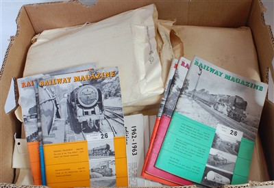 Lot 61 - Seven complete years of Railway Magazine plus...