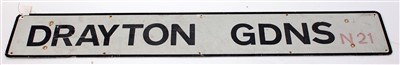 Lot 51 - Alloy street name 'Drayton Gardens'