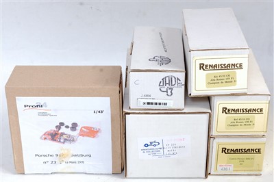 Lot 1546 - Six various boxed resin and white metal 1/43...