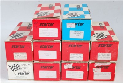 Lot 1563 - Ten various boxed Starter 1/43 scale resin kit...